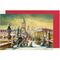 2609 - Miniadventskalender "Würzburg Alte Mainbrücke" - Creme