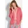 GOLDNER Strickjacke mit Strickbandblende Rot 20
