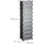 Relaxdays Schuhregal 49 x 176 x 37 cm schwarz / schwarz