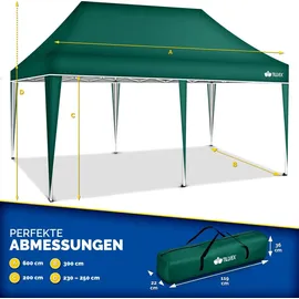 tillvex Faltpavillon 3 x 6 m Grün