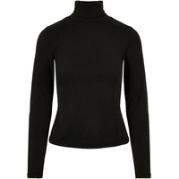 URBAN CLASSICS Ladies Modal Turtleneck Longsleeve in Schwarz, Größe 4XL