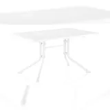 Kettler Boulevard Klapptisch 145 x 102 x 15 cm Weiß