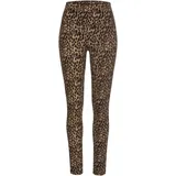 BUFFALO Leggings Damen camelfarben-schwarz-leo Gr.36/38