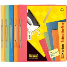 IDENA Schnellhefter A4 Blau/Bunt/Gelb/Grün/Rot 25 St.