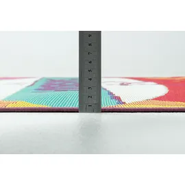 Sansibar Teppich SANSIBAR "Rantum Beach SA-020", bunt, B:130cm H:5mm L:190cm, Polypropylen, Teppiche, Teppich, Flachgewebe, modernes Design, Surfboards, In- und Outdoor geeignet