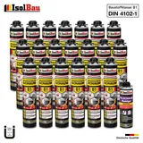 Brandschutzschaum B1 Bauschaum 20x750ml 1x Reiniger Pistolenschaum Montageschaum