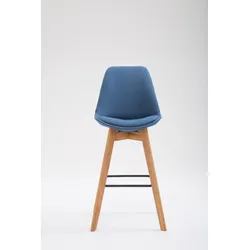 CLP Barhocker Metz Stoff blau/natura
