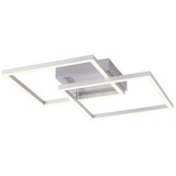 just light. JUST LIGHT LED-Deckenleuchte Iven, stahl, 35,9x35,9cm