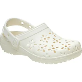 Crocs Classic Floral Cut Out Clog Beige 38