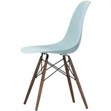 Vitra - Eames Plastic Side Chair DSW RE, Ahorn dunkel / eisgrau (Filzgleiter basic dark)
