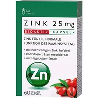 doc phytolabor doc nature’s Zink 25 mg Bioaktiv Kapseln (60St)