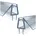 2er Set 60cm Duschdichtung Duschkabinendichtung Duschtür-Dichtung 5mm 6