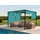MCW Pergola 4 x 4 m inkl. Schiebedach türkis-blau