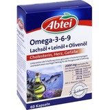 Abtei Omega-3-6-9 Lachsöl + Leinöl + Olivenöl Kapseln 60 St.