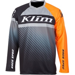 Klim Revolt Snowmobil Jersey, schwarz-grau-orange, Größe L für Männer