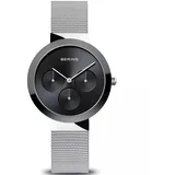 BERING Damen Uhr Armbanduhr Slim Classic - 35036-002 Edelstahl - Silber/Schwarz