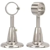 Homieco 2ST Deckenhalterung Drapierung Gardinenstange Halterung Verstellbar Auflageträger für Gardinenstange 19mm 28mm