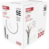 EMOS - UTP CAT 5e, PVC - CAT5e-Patchkabel UTP - Cu-Draht- Gigabit LAN Kabel - ungeschirmtes Ethernet Kabel - für Innenbereich