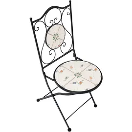 Beliani Bistro Set 3-tlg. Schwarz/Weiß