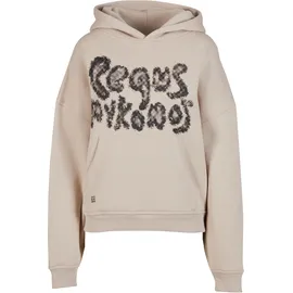 pequs Bubble Logo Hoodie Beige S