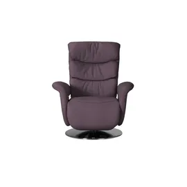 HIMOLLA Relaxsessel Leder 83 x 113 x 92 cm lila mit Relax-Funktion
