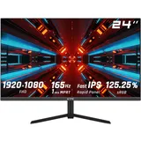 KTC Gaming Monitor 24 Zoll, Fast IPS, 165Hz, 1ms, 1080P FHD 1920x1080, Freesync & G-sync Rahmenlos Monitore, HDR10, 125% sRGB, Blaulicht Reduktion PC Bildschirm, 2 x HDMI2.0/2 x DP1.2, H24T09P