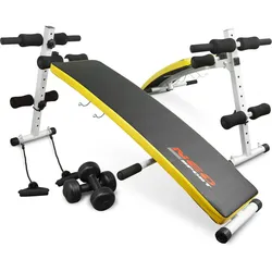 Klappbare Sit-up Bank Bauchtrainer mit Hanteln und Expander NS-07 EINHEITSGRÖSSE