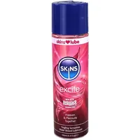 SKINS Condoms Skins Excite Tingling Gleitgel auf Wasserbasis 130 ml - Klar