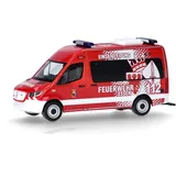 HERPA 098243 - Mercedes-Benz Sprinter 18 Bus Hochdach Feuerwehr Essen rot 1:87
