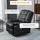 Homcom Massagesessel Fernsehsessel Kunstleder 94 x 99 x 99 cm Schwarz elektrisch