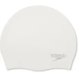 Mütze Speedo Plain Moulded Silicone für unisex WEISS|silber ONE SIZE