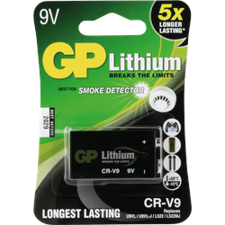 LITHIUM 9-V GP - Lithium Batterie, 9-V-Block, 800 mAh, 1er-Pack