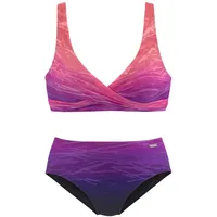LASCANA Triangel-Bikini Damen marine-pink Gr.40 Cup B