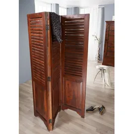 Massivmoebel24 Trennwand Akazie 141x3x175 nougat lackiert Oxford #520
