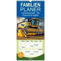 Calvendo Familienplaner 2026 - Landwirtschaft - die Zukunft ist digital mit 5 Spalten (Wandkalender, 21 cm x 45 cm), CALVENDO: Hightech in landwirtschaftlichen Maschinen. (CALVENDO Technologie)