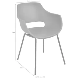 SIT Möbel Stuhl 2er-Set | grau