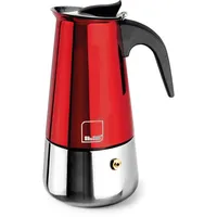 Ibili - Moca Rosso Espressomaschine, 4 Tassen, 185 ml,