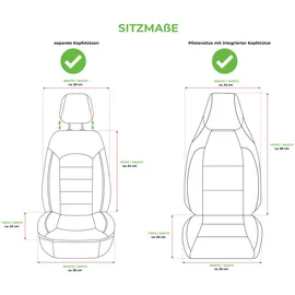 BREMER SITZBEZÜGE Kunstfell Autositzauflage für Fiat Ducato grau