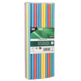 Papstar Shake-Halme Papier Ø 8 mm 25 cm 100 St. Bunt