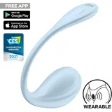 Satisfyer Smooth Petal Connect App 11 cm, Hellblau