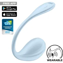 Satisfyer Smooth Petal Connect App 11 cm, Hellblau