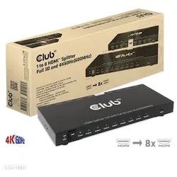 Club 3D 1 auf 8 HDMITM Splitter Full 3D und 4K60Hz(600MHz)