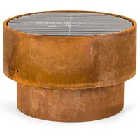 Blumfeldt Pompeji Rust Feuerschale und Grill Ø60cm Stahl Rost