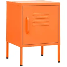 vidaXL Nachtschrank Orange 35 x 35 x 51 cm Stahl