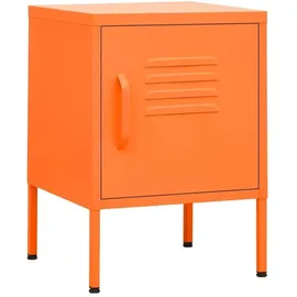 vidaXL Nachtschrank Orange 35 x 35 x 51 cm Stahl
