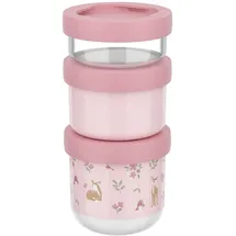 Mepal Snackbox stapelbar rosa 8,6 x 18 cm 0,1 l, 0,175 l, 0,275 l 3-teilig