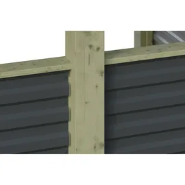SKANHOLZ Friesland Hybrid Set 12 3,14 x 7,08 m grün inkl. Abstellraum