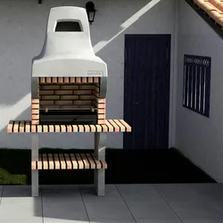 MOVELAR Grill mit 2 Mini-Arbeitsplatten Bailen Plus XL aus farbigem Ziegelstein