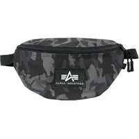 Alpha Industries Rubber Print Waistbag Unisex Umhängetasche Black Camo