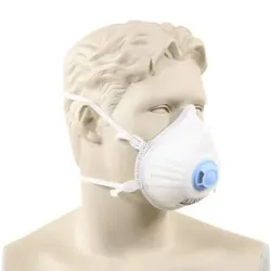 Staubmaske FFP3 weiß mit Filter, 5 Stück 100-573 - weiss